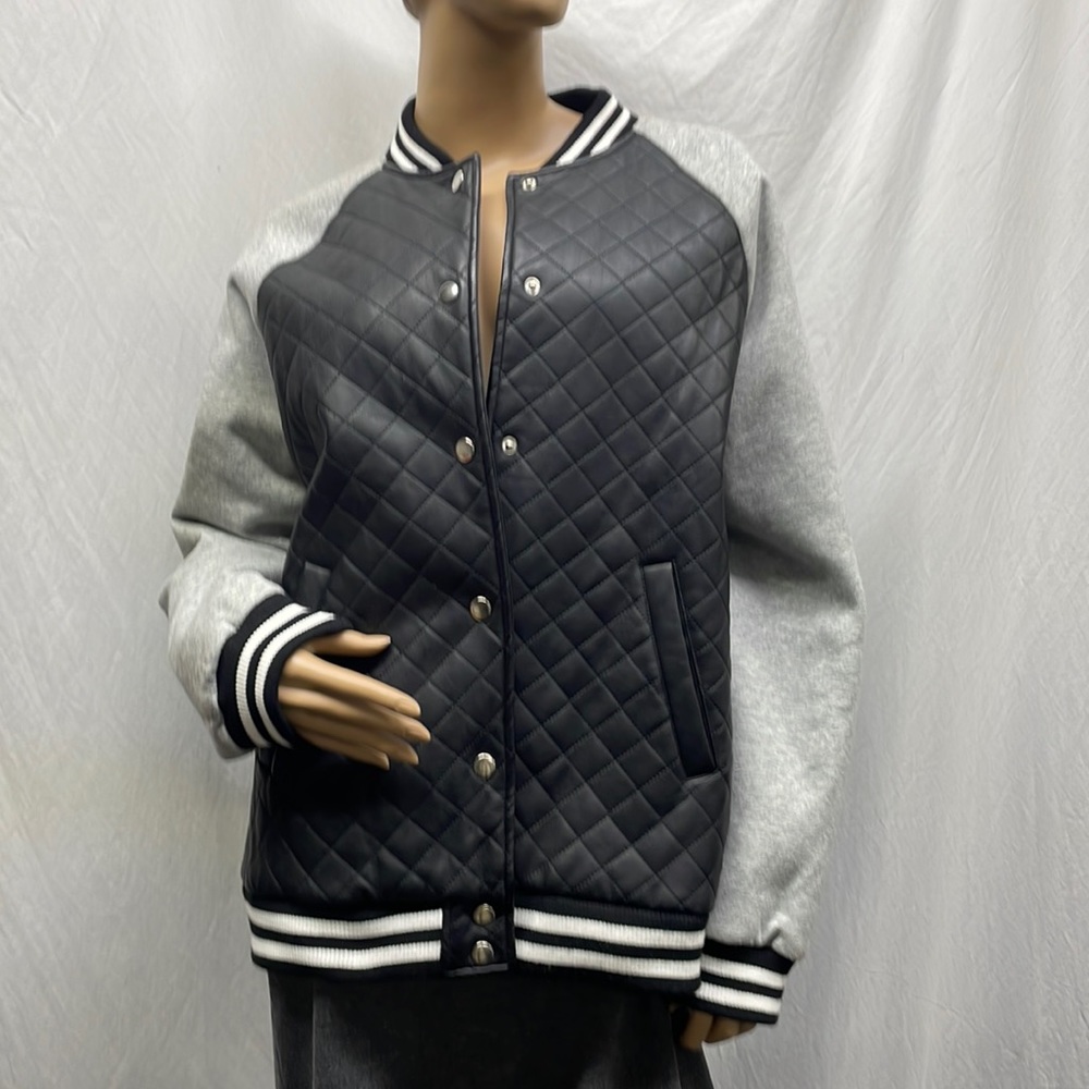 Forever 21 Quilted Varsity Jacket NWOT